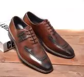 chaussure bateau hermes business affairs leather shoes brown
